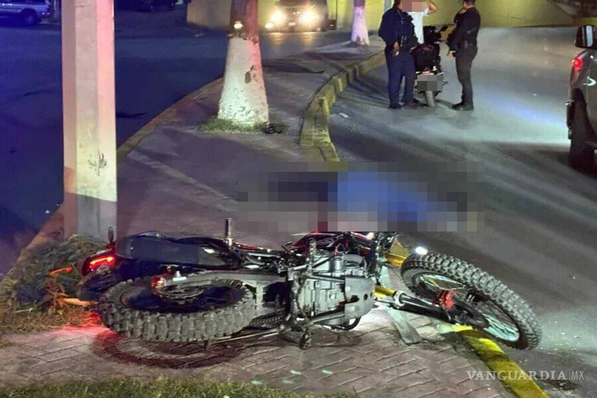 Muere joven motociclista y otro queda grave en accidente en Frontera; presuntamente ebrios