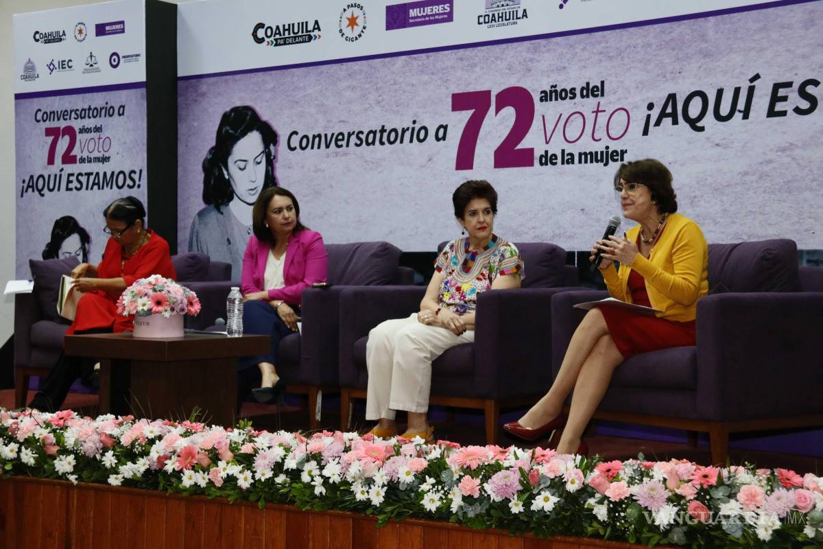 Coahuila: ‘A 72 años del voto de la mujer’... celebran conversatorio sobre los retos de la participación política femenina