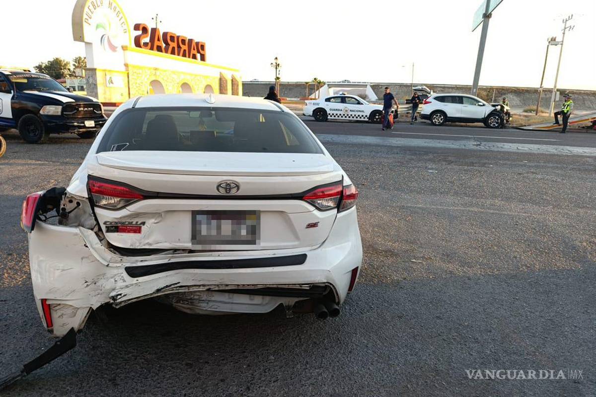 Fuerte choque por alcance deja 10 lesionados en Parras–Paila