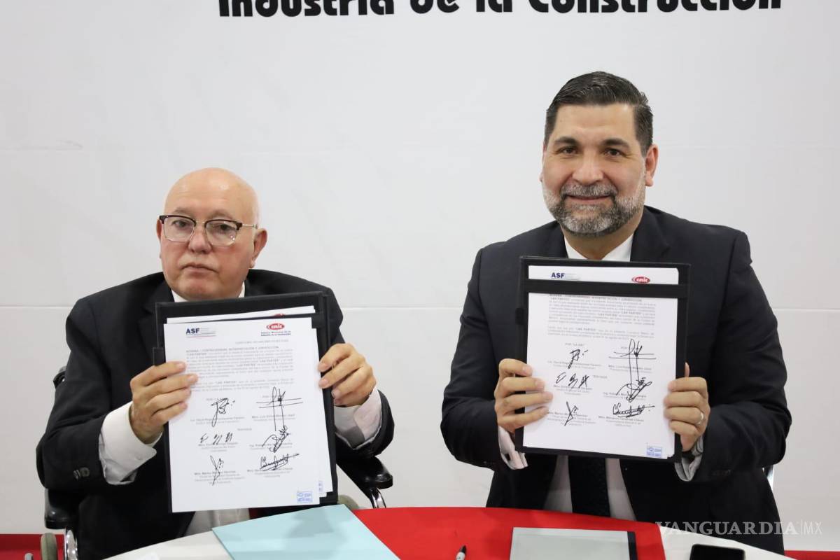 Convenio ASF-CMIC busca fortalecer la transparencia y rendición de cuentas