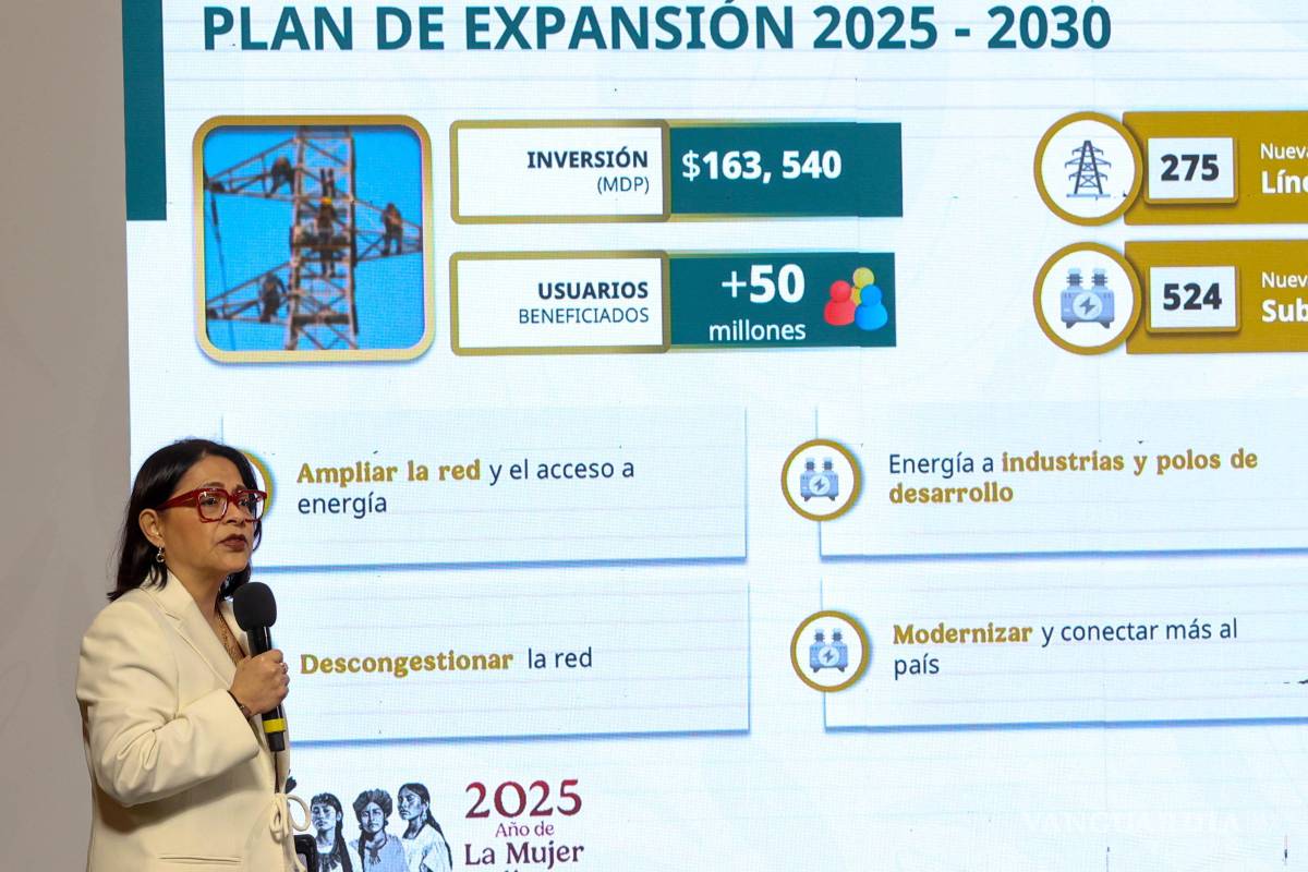 Anuncian inversión de 163 mil mdp en líneas de transmisión eléctrica