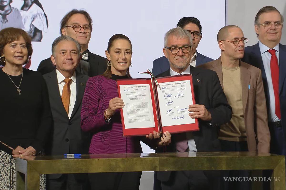 Sheinbaum impulsa Supercomputadora Nacional para IA, Clima y datos del SAT; firma convenio