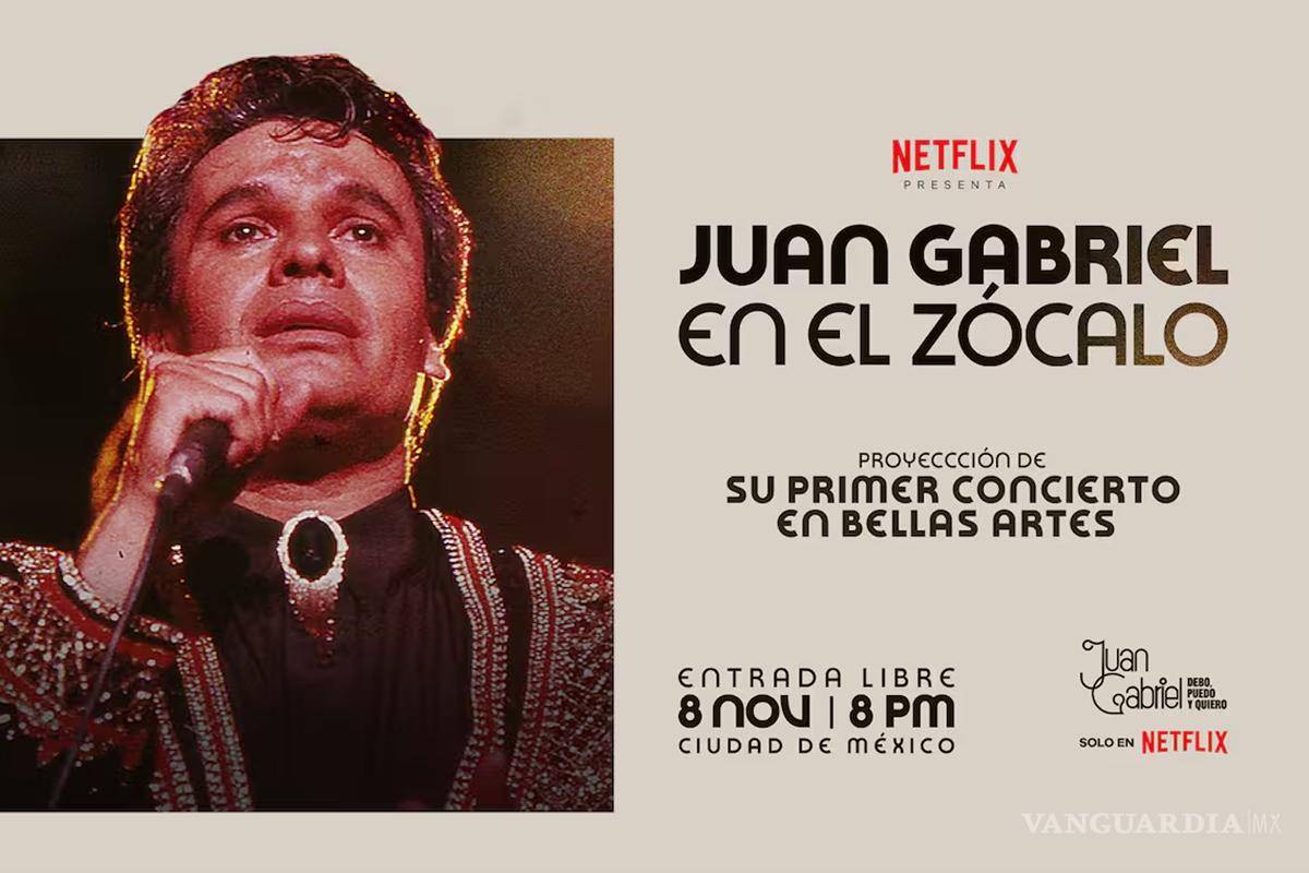 ¿Regresa Juan Gabriel?... concierto en Bellas Artes será proyectado gratis en el Zócalo de la CDMX