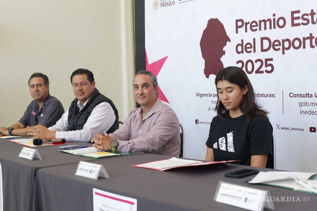 Presentan convocatoria para el Premio Estatal del Deporte 2025 en Coahuila