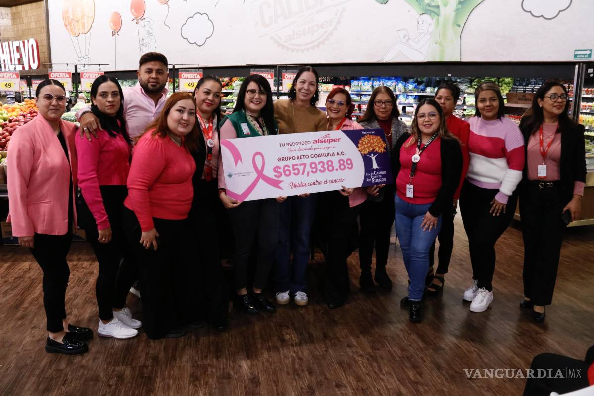 Entrega Alsuper a Grupo Reto donativo de $657 mil pesos