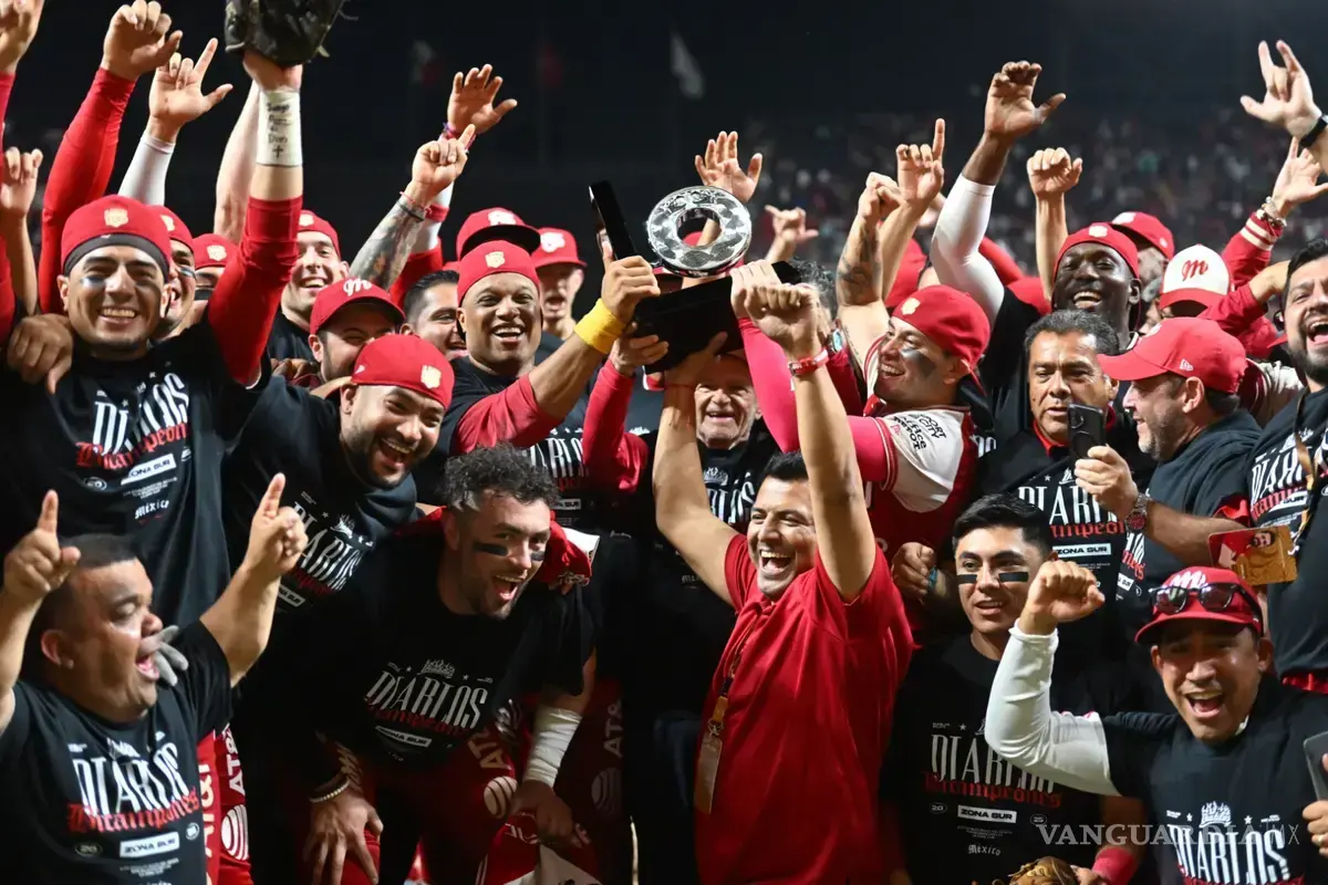 ¡Campeones de la Zona Sur!: Diablos Rojos avanzan a la Serie del Rey tras vencer a Piratas de Campeche 12-6