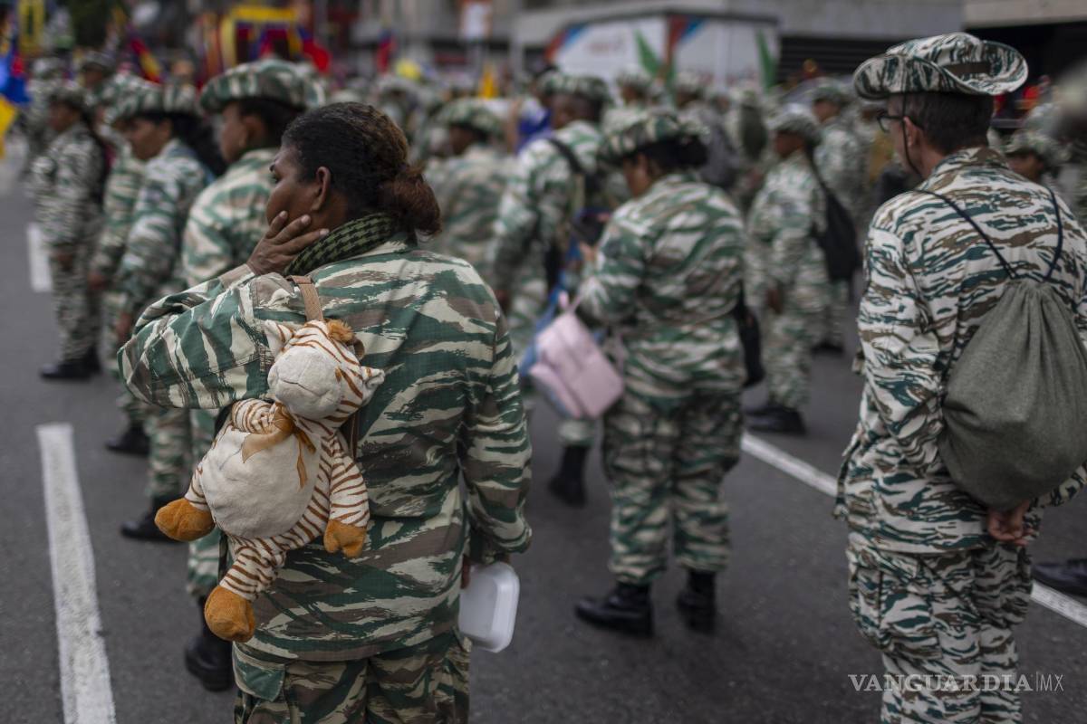 $!Integrantes de la Milicia Bolivariana participando en una actividad del Gobierno, en Caracas, Venezuela.