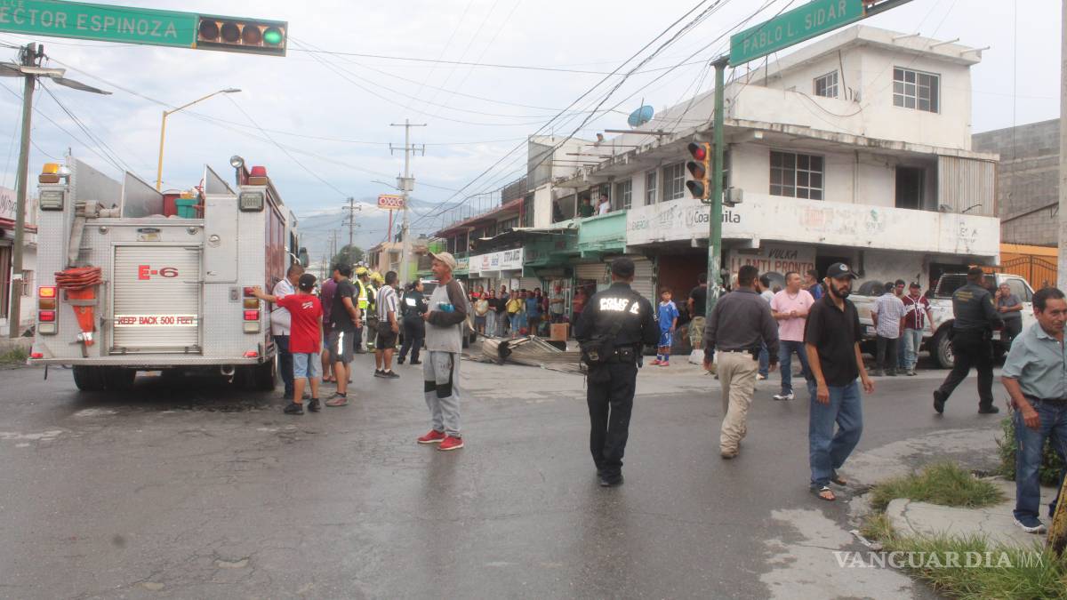 Explosión acaba con la vida de peatón, en Saltillo