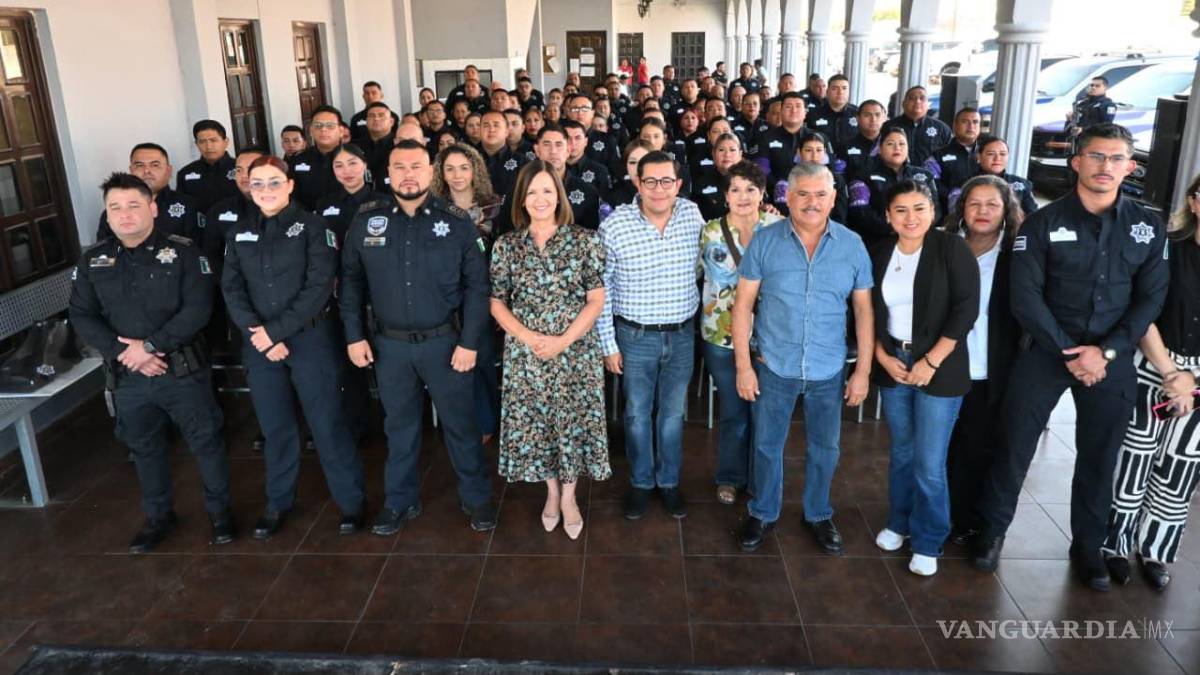 Entregan uniformes y calzado táctico a 103 policías de Frontera, Coahuila