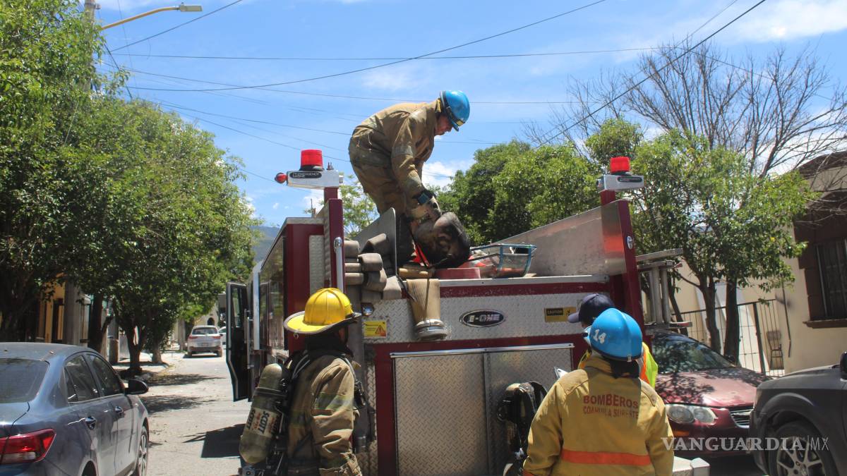 Flamazo causa daños a vivienda de Saltillo