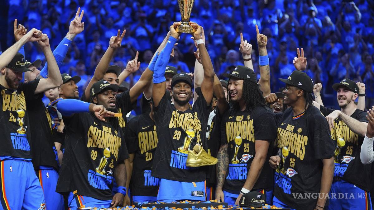¡Temporada histórica! Thunder de Oklahoma es campeón de la NBA tras vencer 103-91 a los Pacers