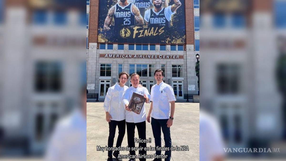 De Saltillo ¡a la NBA! Chef saltillense Juan Ramón Cárdenas Cantú presente en las Finales entre Mavericks y Celtics