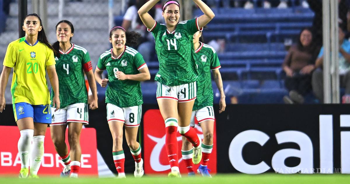 México Femenil vence 1-0 a Brasil en amistoso con cabezazo de Greta Espinoza