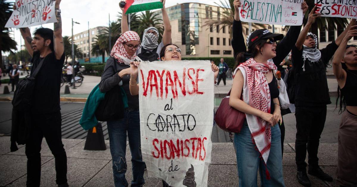 Resultan 3 elementos de la SSC lesionados tras marcha pro Palestina en la Ciudad de México