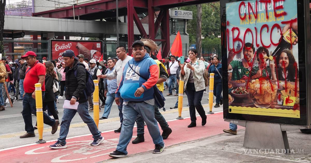 Más de un millón de estudiantes afectados por el paro de la CNTE