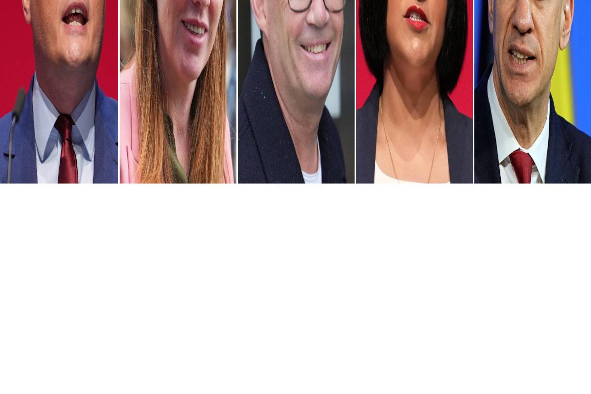 $!De izquierda a derecha, políticos británicos miembros del Partido Laborista; Wes Streeting Angela Rayner, Andy Burnham, Shabana Mahmood y Ed Miliband.