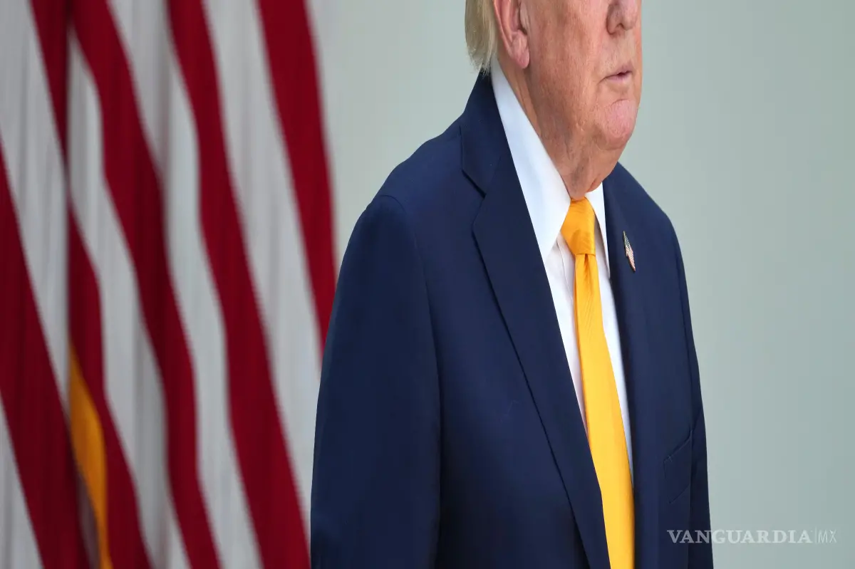 $!El presidente Donald Trump en la Rosaleda de la Casa Blanca, el lunes 24 de agosto de 2026, en Washington.