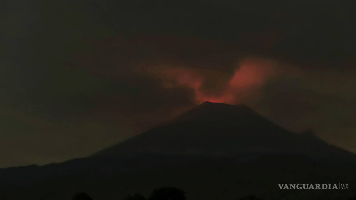 Asombrosas imágenes de la actividad del volcán Popocatépetl