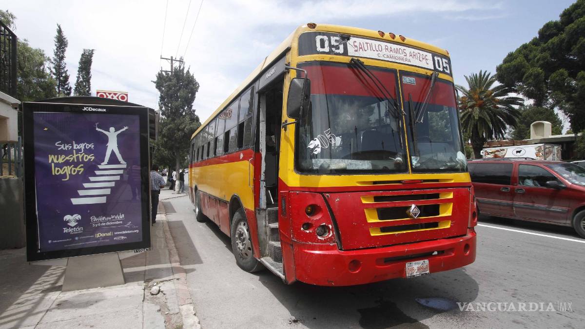 En Saltillo, estudian incremento a tarifas del transporte conurbado