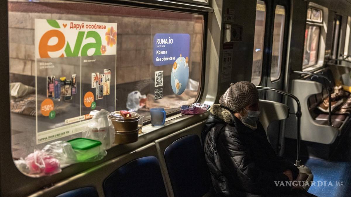 Vagones del metro se convierten en el hogar de ucranianos