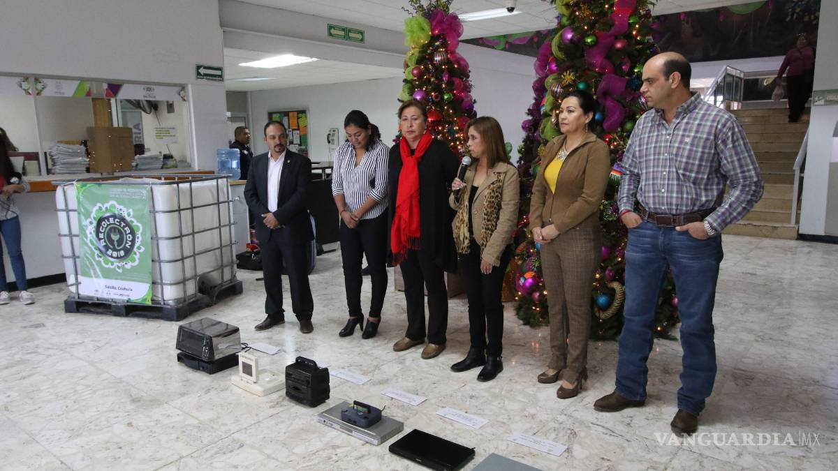Instalan en Saltillo contenedores para colocar chatarra electrónica