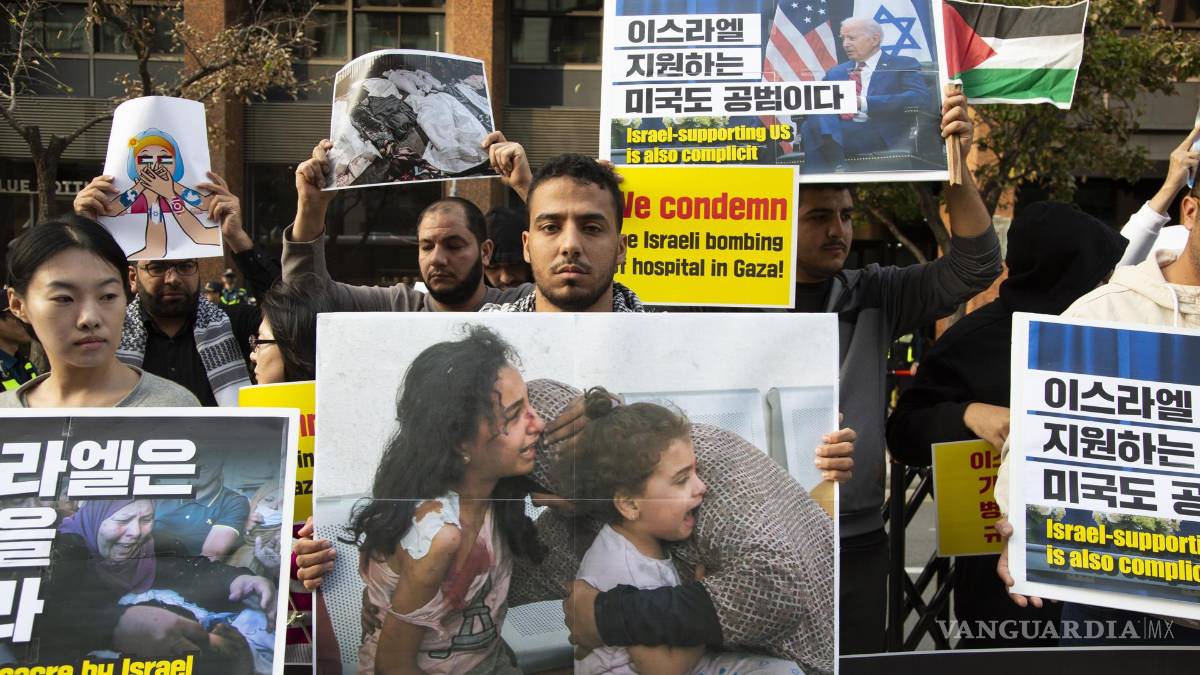 Estas son las imágenes de las protestas en varias ciudades del mundo tras el bombardeo al hospital Al Ahli en Gaza