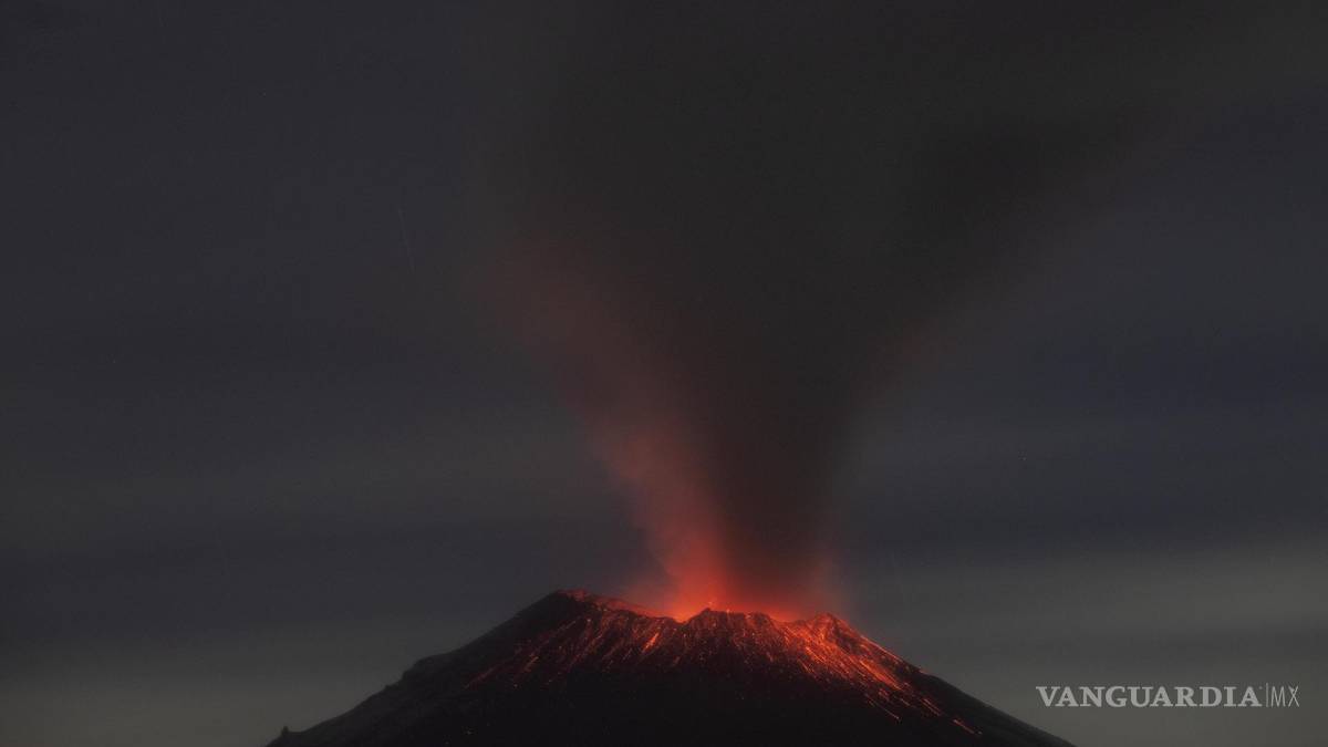 Asombrosas imágenes de la actividad del volcán Popocatépetl