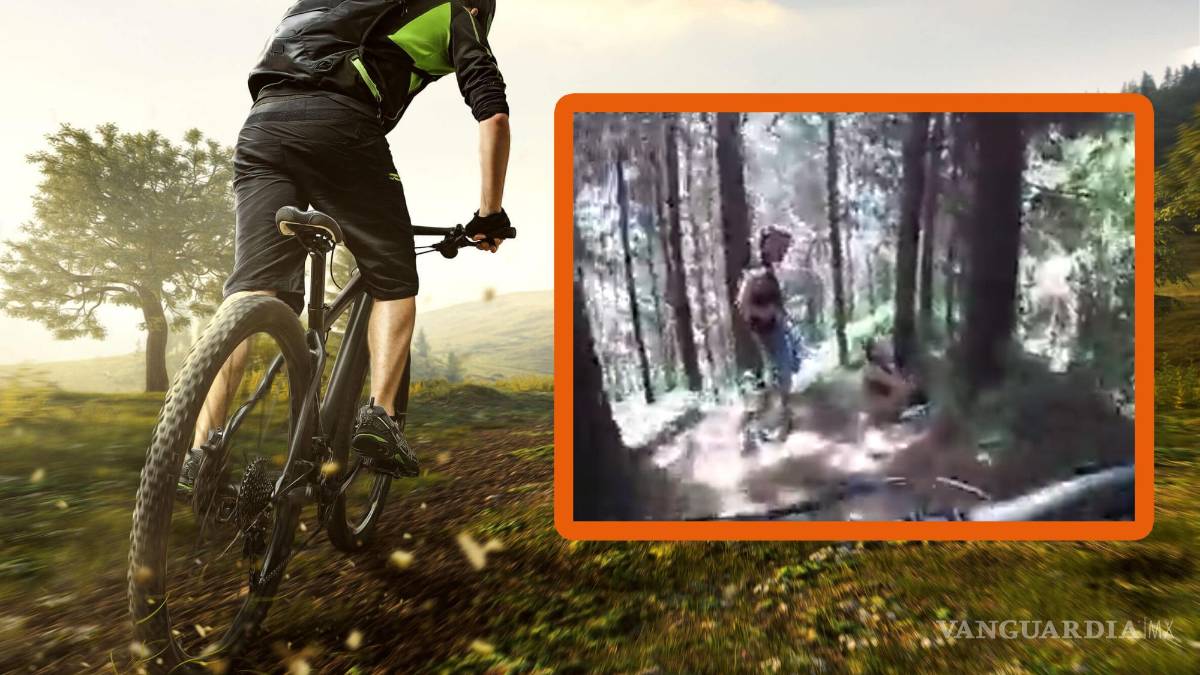 Los cachan haciendo el ‘delicioso’... ciclista interrumpe a un pareja en medio del bosque (video)
