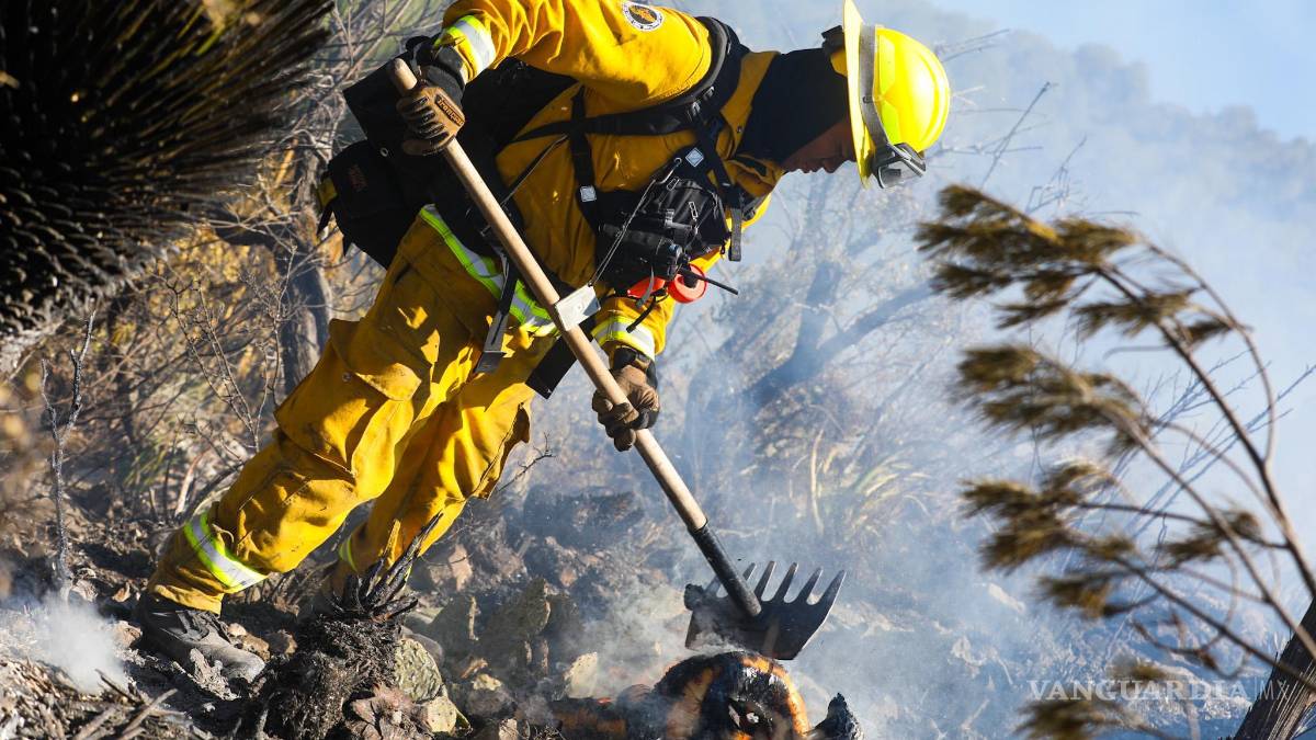 Controlan al 100% incendio forestal en Dr Arroyo, Nuevo León, tras dos días de labores