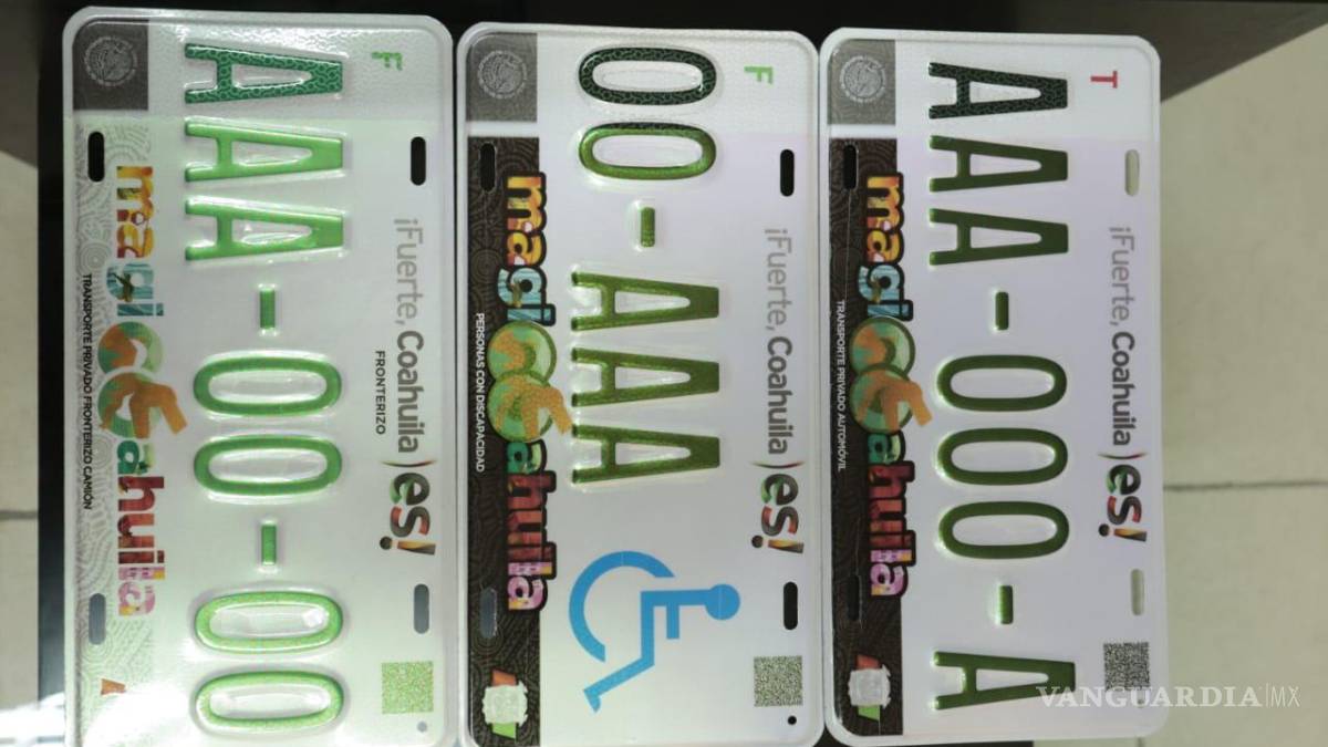 ‘Blindan’ nuevas placas de Coahuila con códigos QR y patrones biométricos; contarán con mayor seguridad