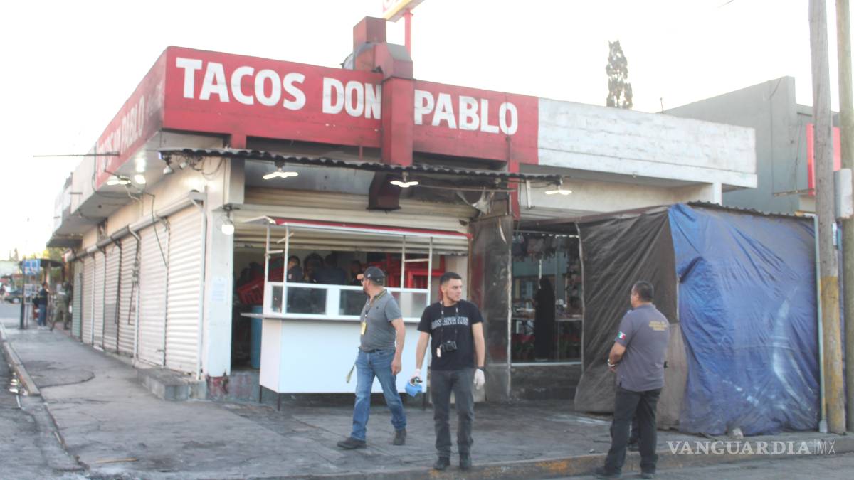 Catean taquería en Saltillo tras homicidio; tres empleados fueron detenidos