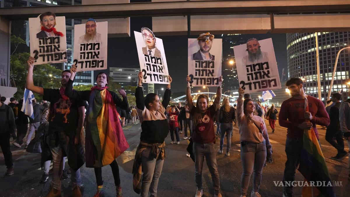 Miles de Israelíes protestan contra las de reformas al sistema judicial impulsadas por Benjamin Netanyahu