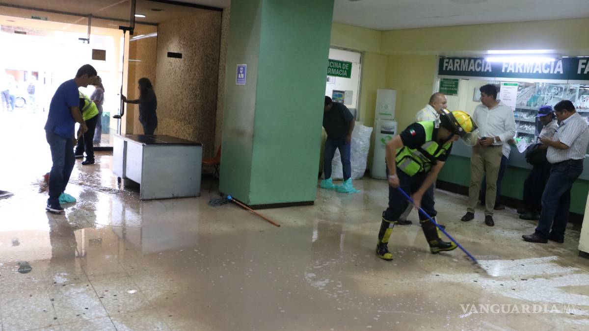Se inunda la Clínica 73 del IMSS de Saltillo