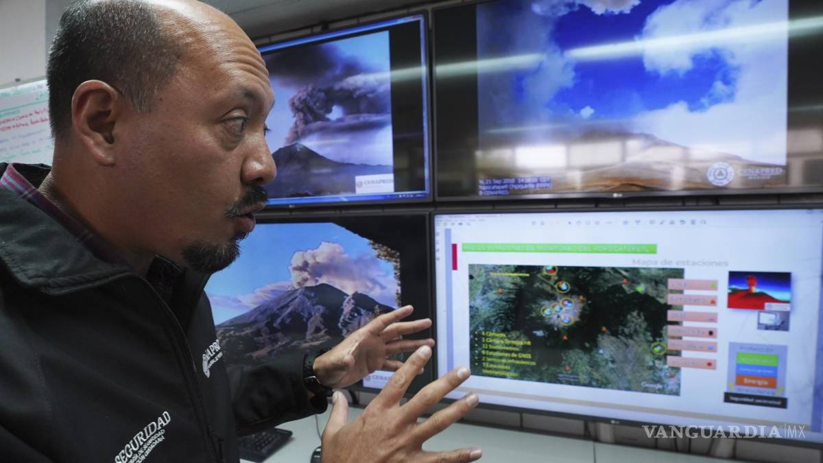 Asombrosas imágenes de la actividad del volcán Popocatépetl