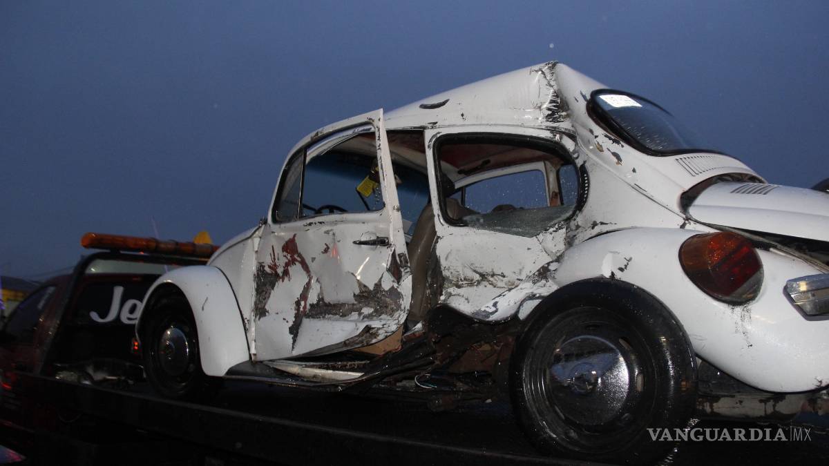 Provoca lluvia 16 choques en Saltillo