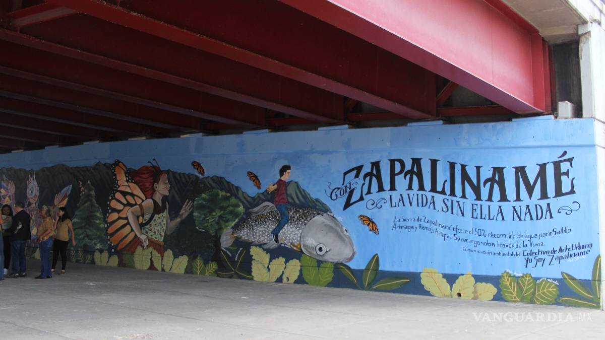 Tiene Saltillo mural en honor a la mariposa monarca