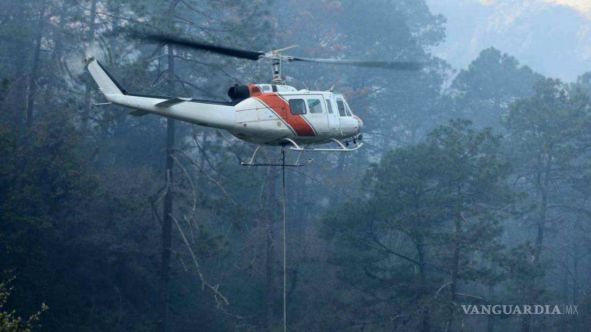 Nuevo León: Combaten más de 150 brigadistas incendio forestal en la sierra de Santiago