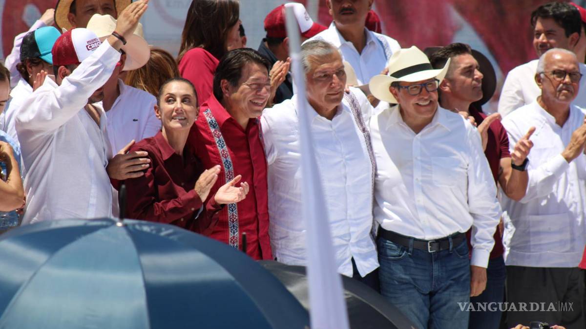 Sheinbaum, Monreal y Adán López miden su músculo presidenciable en Coahuila