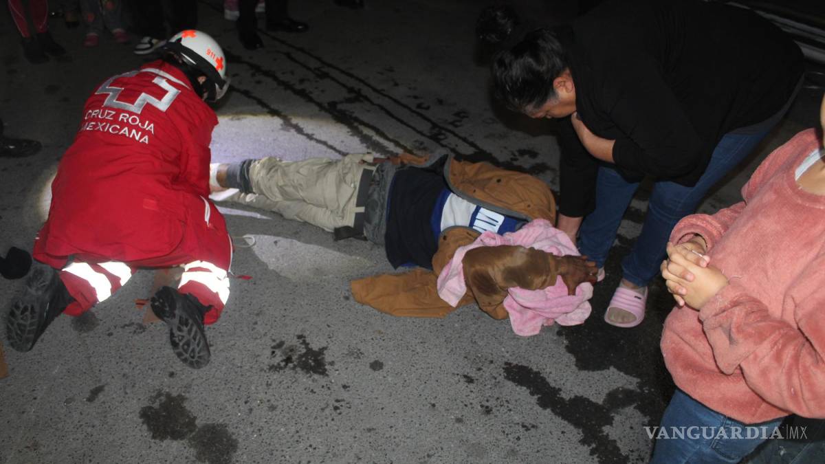 Saltillo: Intentan anexar a alcohólico atropellándolo, en la Bellavista