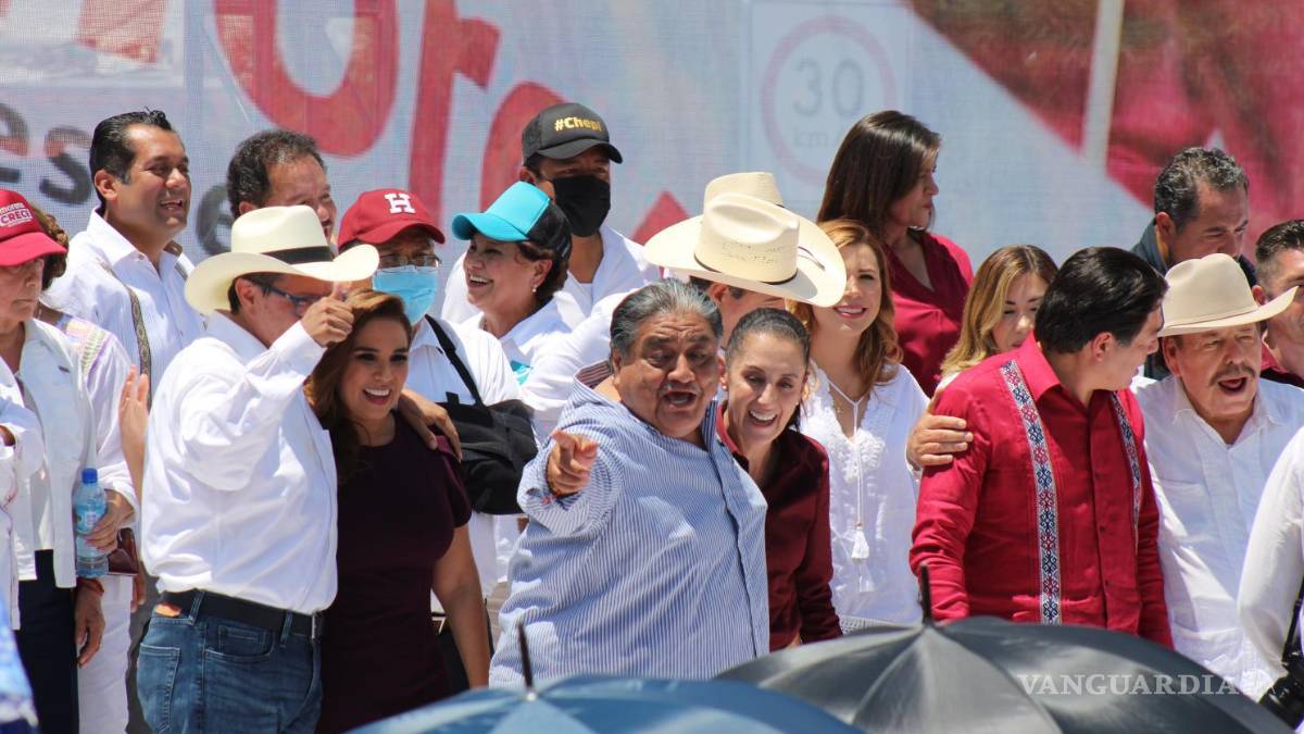 Sheinbaum, Monreal y Adán López miden su músculo presidenciable en Coahuila