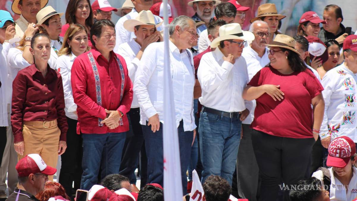 Sheinbaum, Monreal y Adán López miden su músculo presidenciable en Coahuila