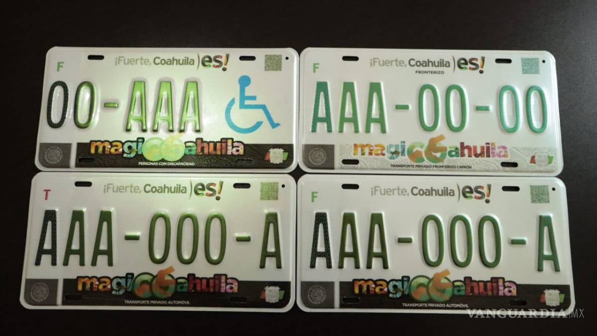 ‘Blindan’ nuevas placas de Coahuila con códigos QR y patrones biométricos; contarán con mayor seguridad