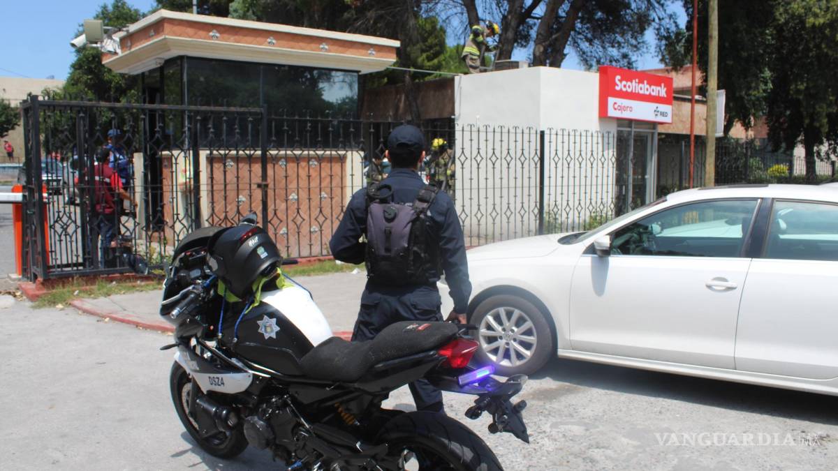 Fuga de gas en cajero del Tec Saltillo provoca intensa movilización