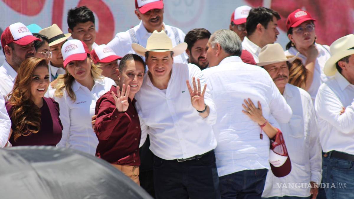 Sheinbaum, Monreal y Adán López miden su músculo presidenciable en Coahuila