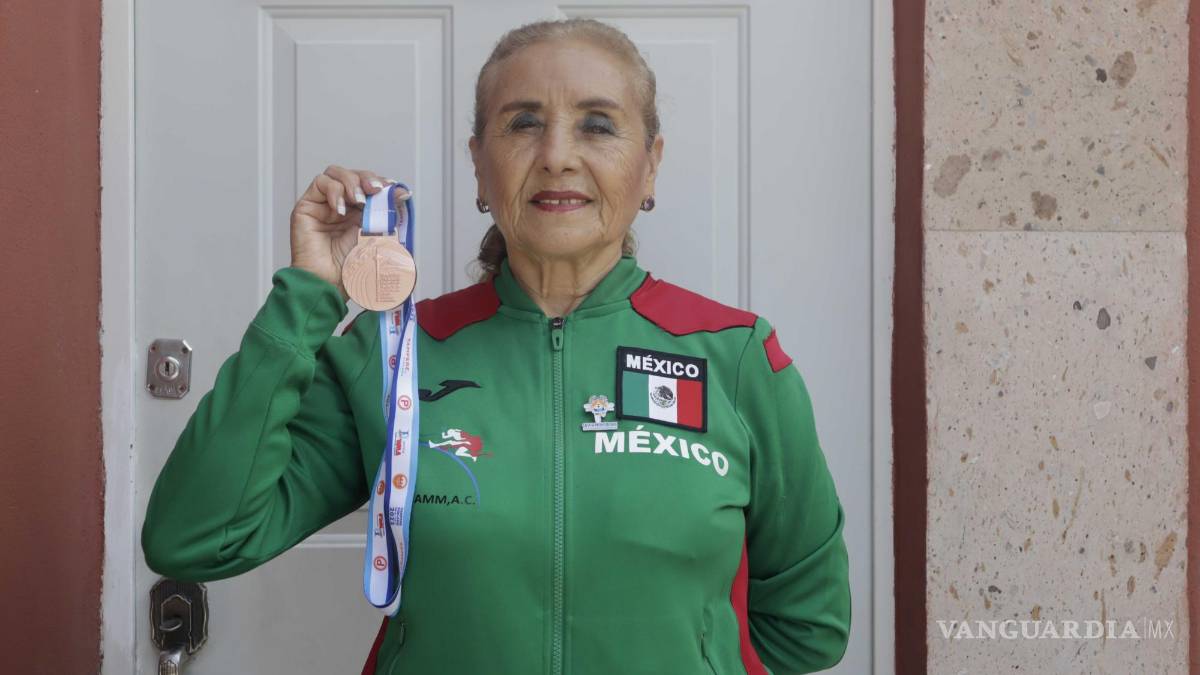 Atleta saltillense de 76 años viaja a Finlandia y consigue bronce para México en Campeonato Mundial