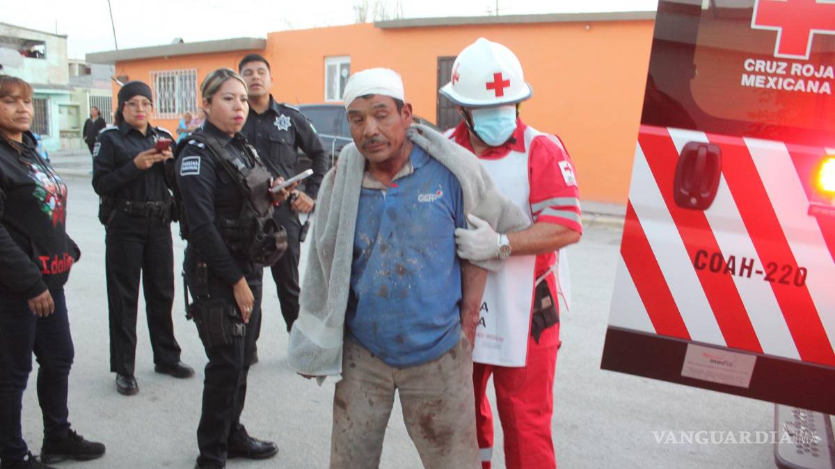Hombre alcoholizado cae de la azotea y se abre la cabeza, en Saltillo