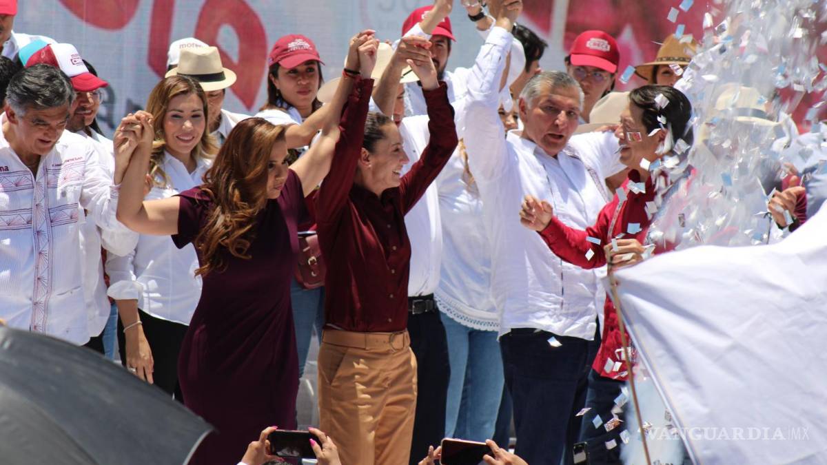 Sheinbaum, Monreal y Adán López miden su músculo presidenciable en Coahuila