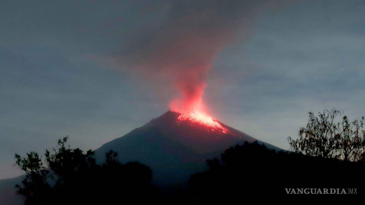 Asombrosas imágenes de la actividad del volcán Popocatépetl