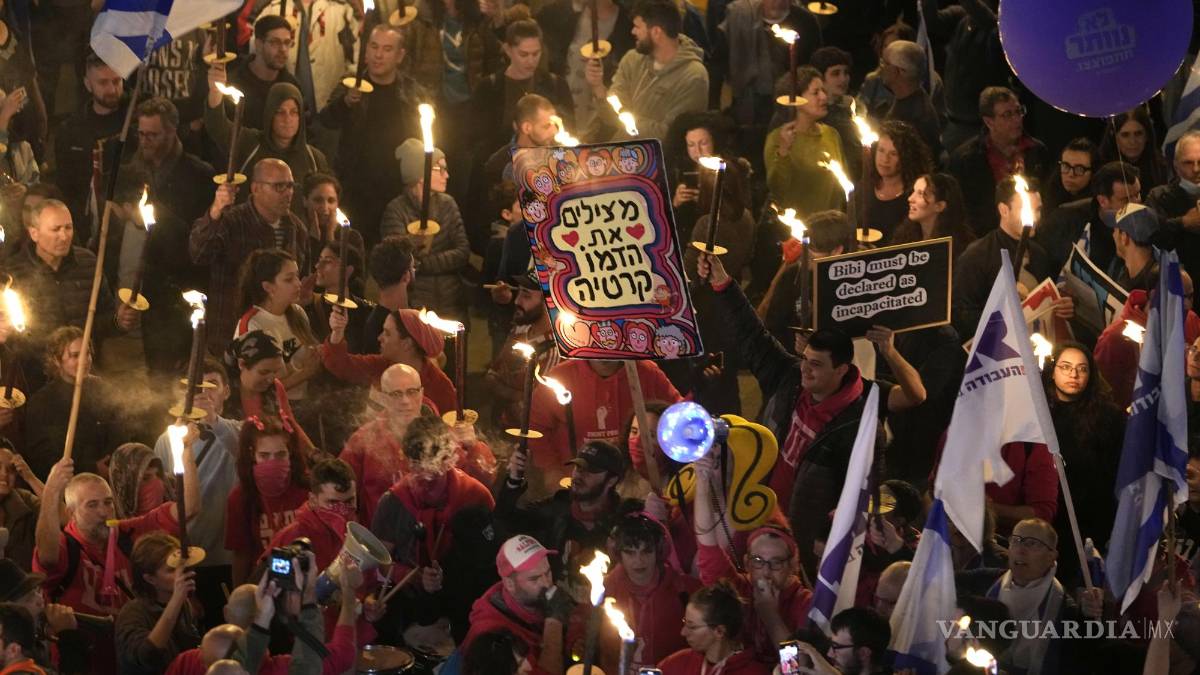 Miles de Israelíes protestan contra las de reformas al sistema judicial impulsadas por Benjamin Netanyahu