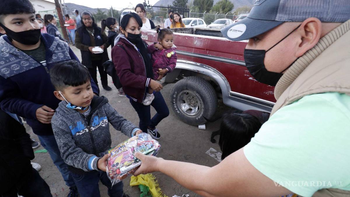 El sueño se hace realidad; regalan saltillenses posada a niños de ejido